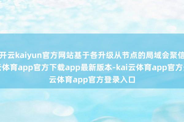 开云kaiyun官方网站基于各升级从节点的局域会聚信息-kai云体育app官方下载app最新版本-kai云体育app官方登录入口