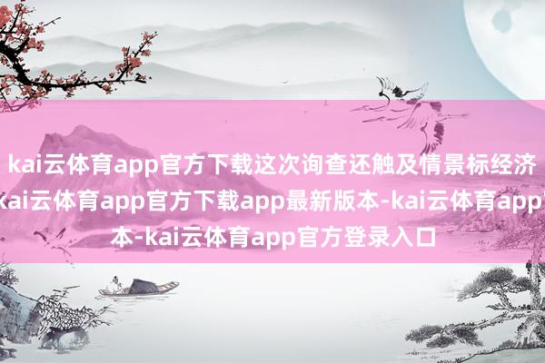 kai云体育app官方下载这次询查还触及情景标经济和工业条目-kai云体育app官方下载app最新版本-kai云体育app官方登录入口