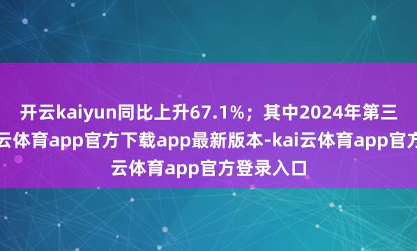 开云kaiyun同比上升67.1%；其中2024年第三季度-kai云体育app官方下载app最新版本-kai云体育app官方登录入口